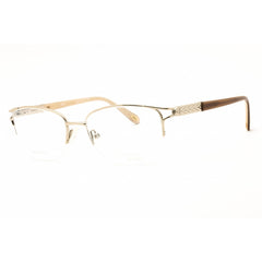 Emozioni Women's Eyeglasses - Light Gold Stainless Steel Full Rim Frame | 4377 03YG 00