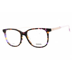 Fossil Women's Eyeglasses - Round Lilac Havana Acetate Full Rim Frame | FOS 7140 S10