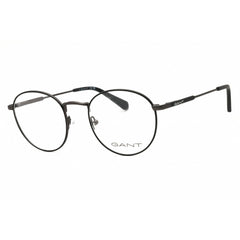 Gant Unisex Eyeglasses - Round Shape Matte Black Metal Full Rim Frame | GA3270 002