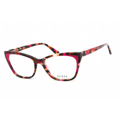 Guess Women's Eyeglasses - Pink Acetate Cat Eye Shape Full Rim Frame | GU2811 074