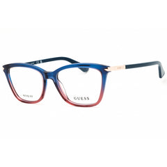 Guess Women's Eyeglasses - Blue/Green/Pink Rectangular Full Rim Frame | GU2880 092