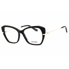 Guess Women's Eyeglasses - Shiny Black Acetate Cat Eye Full Rim Frame | GU50183 001
