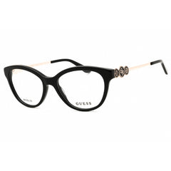 Guess Women's Eyeglasses - Shiny Black Acetate Cat Eye Full Rim Frame | GU50230 001