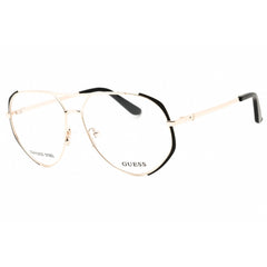 Guess Women's Eyeglasses - Matte Black Metal Aviator Full Rim Frame | GU50247 002