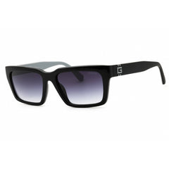 Guess Men's Sunglasses - Shiny Black Rectangular Shape Full Rim Frame | GU00121 01B