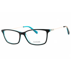 Guess Women's Eyeglasses - Havana/Silver/Blue Rectangular Shape Frame | GU2762 056