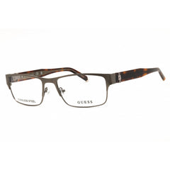 Guess Men's Eyeglasses - Matte Gunmetal Rectangular Shape Full Rim Frame | GU50082 009