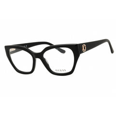 Guess Women's Eyeglasses - Shiny Black Acetate Cat Eye Full Rim Frame | GU50112 001