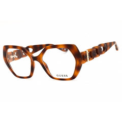 Guess Women's Eyeglasses - Blonde Havana Oversized Shape Full Rim Frame | GU50116 053