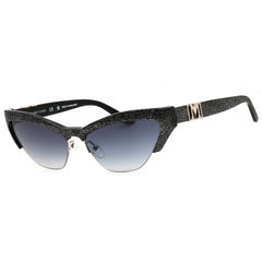 Guess by Marciano Women's Sunglasses - Shiny Black Cat Eye Shape Frame | GM00006 01B