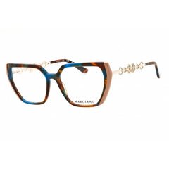Guess by Marciano Women's Eyeglasses - Blue/Brown/Silver Acetate Frame | GM50005 092