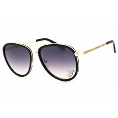 Guess Factory Women's Sunglasses - Shiny Black Metal Full Rim Frame | GF6052 01B