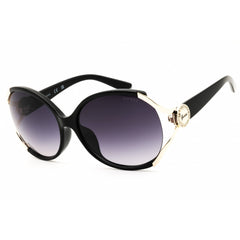 Guess Factory Women's Sunglasses - Round Shape Shiny Black Full Rim Frame | GF6099 01B