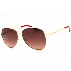 Guess Factory Women's Sunglasses - Aviator Gold Metal Full Rim Frame | GF6181 32T