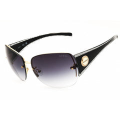 Guess Factory Women's Sunglasses - Rectangular Shape Gold Metal Frame | GF6187 32B
