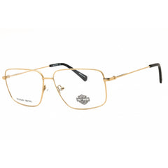 Harley Davidson Men's Eyeglasses - Pale Gold Rectangular Full Rim Frame | HD0954 032