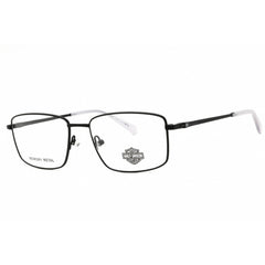 Harley Davidson Men's Eyeglasses - Matte Black Metal Rectangular Frame | HD50027 002