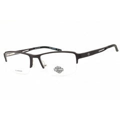 Harley Davidson Men's Eyeglasses - Matte Gunmetal Metal Half Rim Frame | HD50030 009