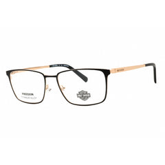 Harley Davidson Men's Eyeglasses - Black/Gold Titanium Full Rim Frame | HD9028 003