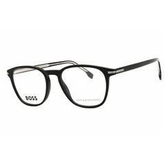 Hugo Boss Men's Eyeglasses - Black Plastic Rectangular Full Rim Frame | 1680 0807 00