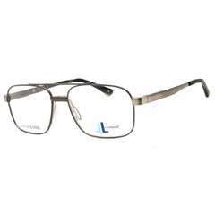 J. Landon Men's Eyeglasses - Shiny Gunmetal Rectangular Full Rim Frame | JL1002 008