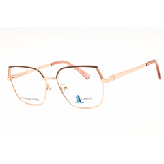 J. Landon Women's Eyeglasses - Shiny Rose Gold Metal Cat Eye Shape Frame | JL50002 028