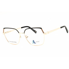 J. Landon Women's Eyeglasses - Pale Gold Metal Cat Eye Full Rim Frame | JL50002 032