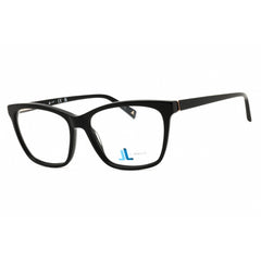 J. Landon Women's Eyeglasses - Shiny Black Rectangular Full Rim Frame | JL5013 001