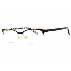 Kate Spade Women's Eyeglasses - Black Rectangular Half Rim Frame | BRIEANA 0807 00