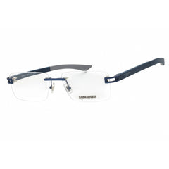 Longines Men's Eyeglasses - Rectangular Shape Shiny Blue Metal Frame | LG5006-H 090
