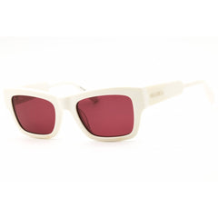 Max & Co Women's Sunglasses - White Acetate Rectangular Full Rim Frame | MO0081 21S