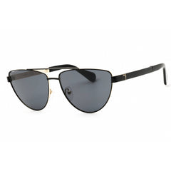 Max & Co Women's Sunglasses - Shiny Black Metal Full Rim Aviator Frame | MO0129 01A
