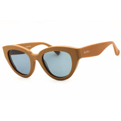 Max Mara Women's Sunglasses - Matte Light Brown Acetate Full Rim Frame | MM0077 46N