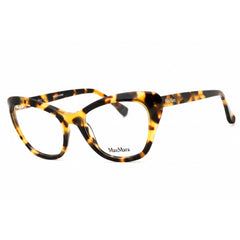 Max Mara Women's Eyeglasses - Blonde Havana Acetate Cat Eye Shape Frame | MM5030 053
