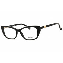 Max Mara Women's Eyeglasses - Shiny Black Cat Eye Shape Full Rim Frame | MM5035 001