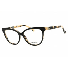 Max Mara Women's Eyeglasses - Black/Beige Cat Eye Shape Full Rim Frame | MM5093 005