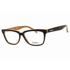 Max Mara Women's Eyeglasses - Dark Brown/Black Acetate Full Rim Frame | MM5133 050