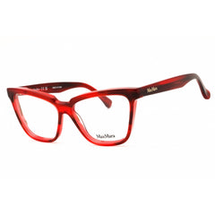 Max Mara Women's Eyeglasses - Red Acetate Cat Eye Shape Full Rim Frame | MM5136 068