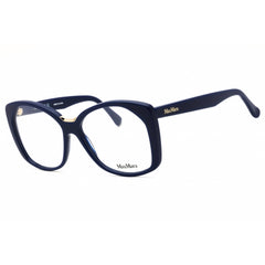 Max Mara Women's Eyeglasses - Shiny Blue Oversized Shape Full Rim Frame | MM5141 090