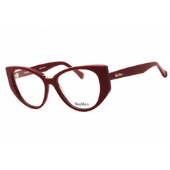 Max Mara Women's Eyeglasses - Shiny Red Acetate Cat Eye Full Rim Frame | MM5142 066