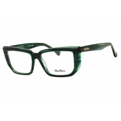 Max Mara Women's Eyeglasses - Dark Green Rectangular Shape Full Rim Frame | MM5160 098