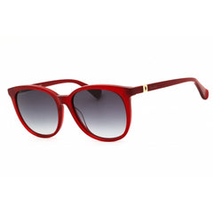 Max Mara Women's Sunglasses - Shiny Red Acetate Round Full Rim Frame | MM0022 66B