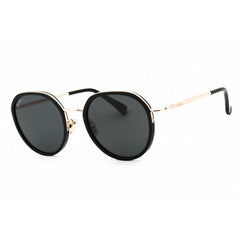 Max Mara Women's Sunglasses - Shiny Black Metal Round Full Rim Frame | MM0109-K 01A
