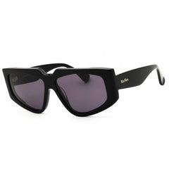 Max Mara Women's Sunglasses - Shiny Black Cat Eye Shape Full Rim Frame | MM0125 01A