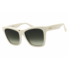 Max Mara Women's Sunglasses - White Acetate Full Rim Cat Eye Frame | MM0089 21P