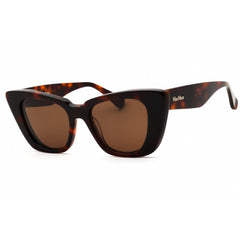 Max Mara Women's Sunglasses - Dark Havana Acetate Full Rim Cat Eye | MM0099 52E