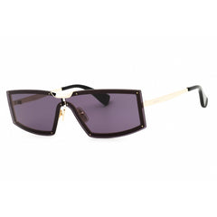 Max Mara Women's Sunglasses - Gold Smoke Lens Full Rim Shield Frame | MM0118 32A