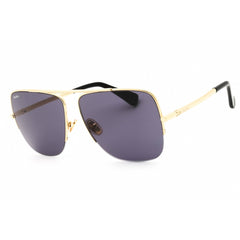 Max Mara Women's Sunglasses - Shiny Deep Gold Half Rim Aviator Frame | MM0121 30A