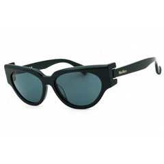 Max Mara Women's Sunglasses - Shiny Dark Green Full Rim Cat Eye Frame | MM0139 96N