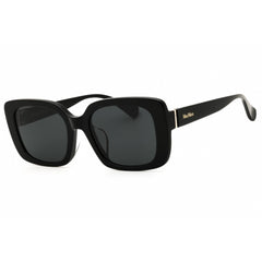 Max Mara Women's Sunglasses - Shiny Black Acetate Full Rim Oversized | MM0155-k 01A